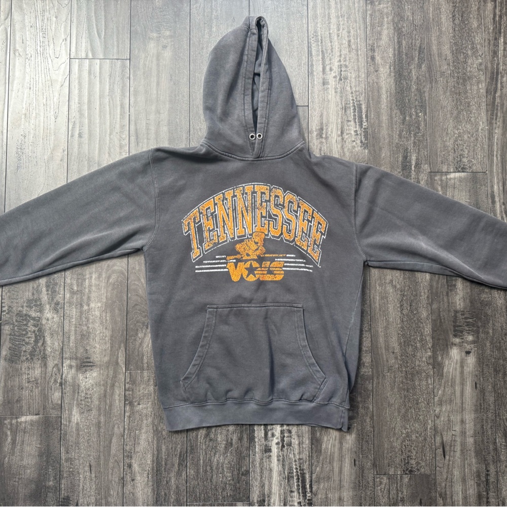 Tennessee Gray Hoodie with Orange Print